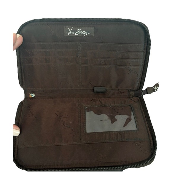 Vera Bradley Java Blue Wristlet Wallet Full Size Credit Card Slots - Picture 4 of 4